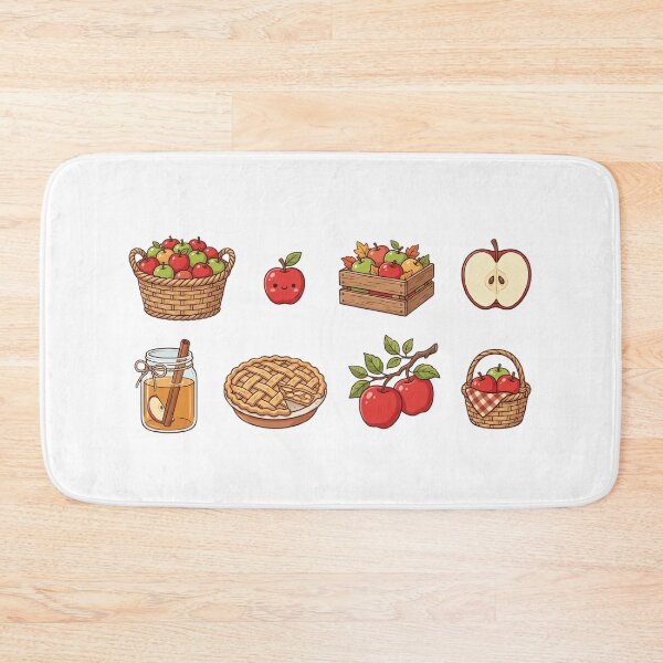 Item preview, Cute Autumn Apple Harvest Sticker Set designed and sold by SassyArtistry.