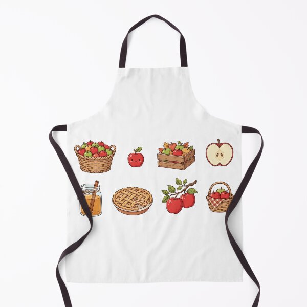 Item preview, Cute Autumn Apple Harvest Sticker Set designed and sold by SassyArtistry.
