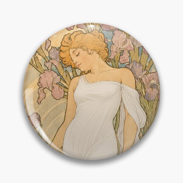Item preview, Alphonse Mucha The Flowers Iris 1898 designed and sold by maniacfitness.