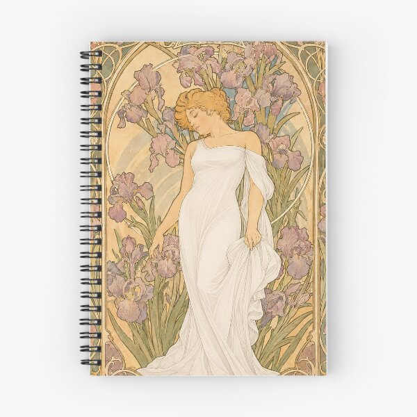 Item preview, Alphonse Mucha The Flowers Iris 1898 designed and sold by maniacfitness.