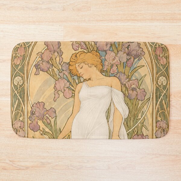 Item preview, Alphonse Mucha The Flowers Iris 1898 designed and sold by maniacfitness.