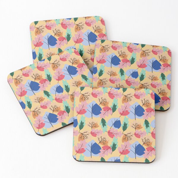 Item preview, Modern Autumn Leaves Seamless Pattern on Yellow Background designed and sold by PowerAntShop.