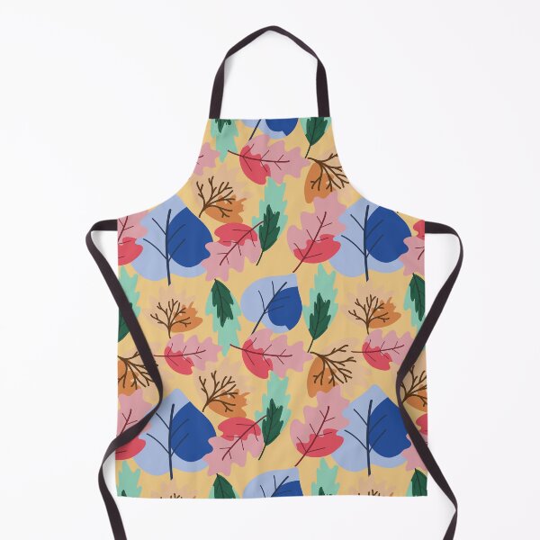 Item preview, Modern Autumn Leaves Seamless Pattern on Yellow Background designed and sold by PowerAntShop.