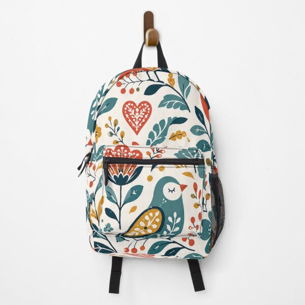 Item preview, Scandinavian Folk Art Floral Pattern designed and sold by teemix.