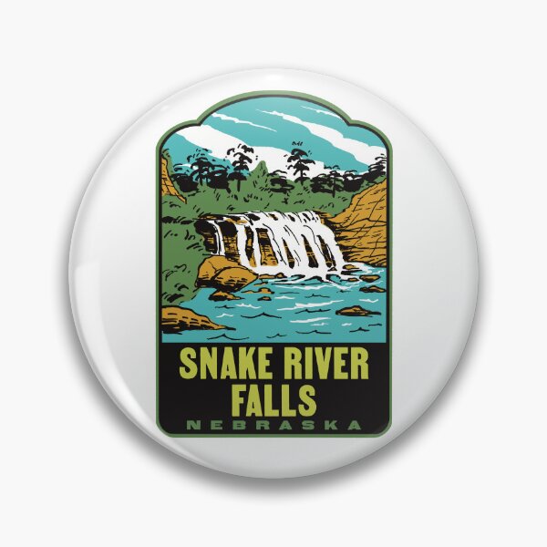 Item preview, Snake River Falls Nebraska Retro Vintage Travel Art designed and sold by HalpinDesign.