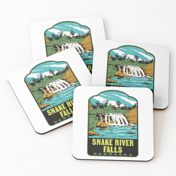 Item preview, Snake River Falls Nebraska Retro Vintage Travel Art designed and sold by HalpinDesign.