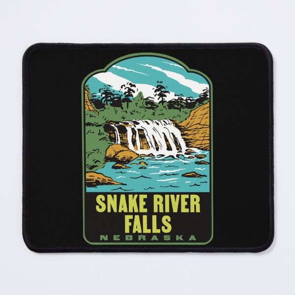 Item preview, Snake River Falls Nebraska Retro Vintage Travel Art designed and sold by HalpinDesign.