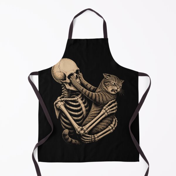 Item preview, Skeleton and Cat Embrace Design Halloween designed and sold by rafaeltto.