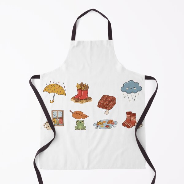 Item preview, Cute Cozy Rainy Autumn Sticker Set designed and sold by SassyArtistry.