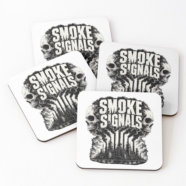 Item preview, Smoke Signals | Vintage Industrial Skull & Smoke Graphic designed and sold by FadedFrequency.