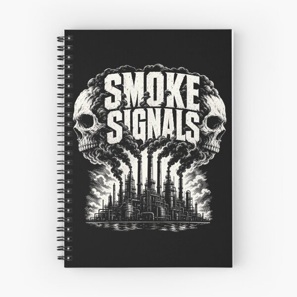 Item preview, Smoke Signals | Vintage Industrial Skull & Smoke Graphic designed and sold by FadedFrequency.