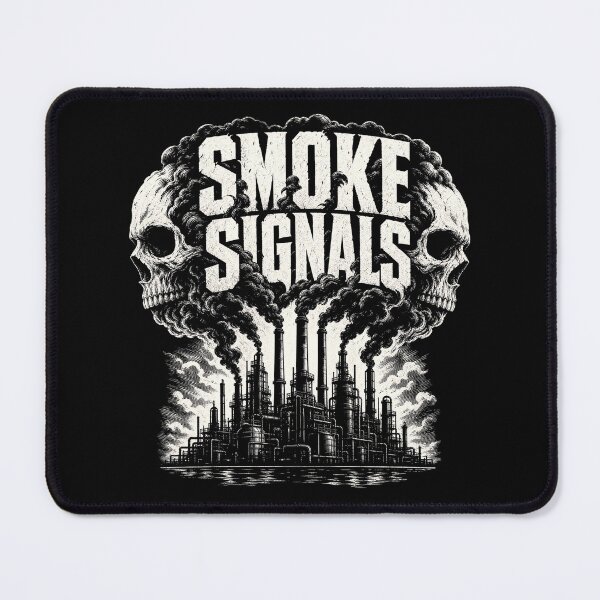 Item preview, Smoke Signals | Vintage Industrial Skull & Smoke Graphic designed and sold by FadedFrequency.