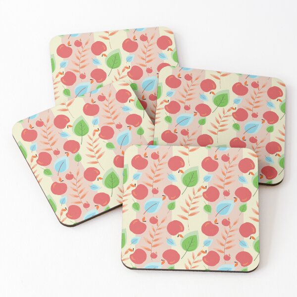 Item preview, Apple Harvest Seamless Pattern with Autumn Leaves designed and sold by PowerAntShop.