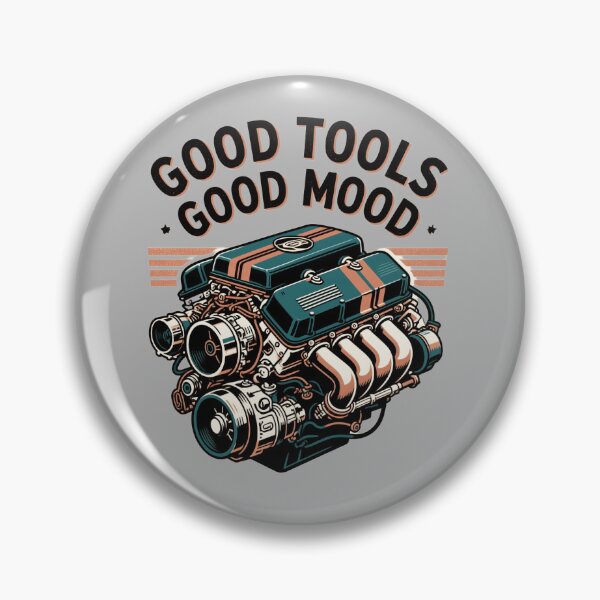 Item preview, GOOD TOOLS GOOD MOOD – Turbocharged V8 Engine Vintage Automotive Design designed and sold by tarkone.