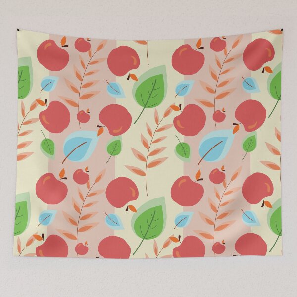 Item preview, Apple Harvest Seamless Pattern with Autumn Leaves designed and sold by PowerAntShop.