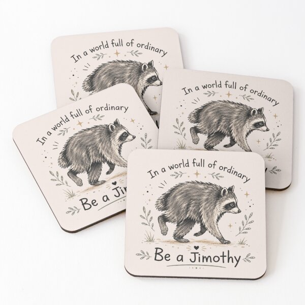 Item preview, Jimothy, Trendy Raccoon Meme, Retro  designed and sold by Cchotlan.