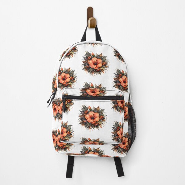 Item preview, Halloween Coral Hibiscus | Tropical Botanical Watercolor designed and sold by Nolmo.