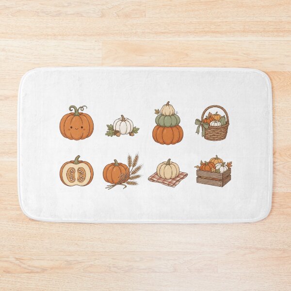 Item preview, Cute Autumn Pumpkin Harvest Sticker Set designed and sold by SassyArtistry.