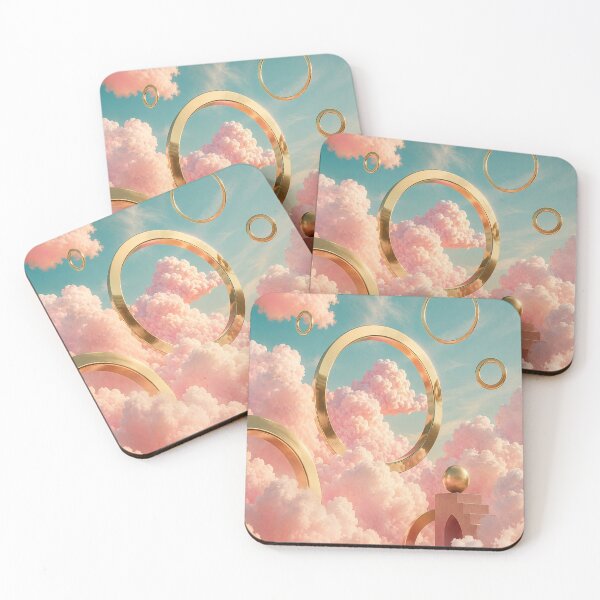 Item preview, Surreal Cloudscape & Floating Gold Rings designed and sold by teemix.