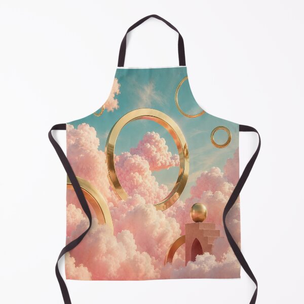 Item preview, Surreal Cloudscape & Floating Gold Rings designed and sold by teemix.