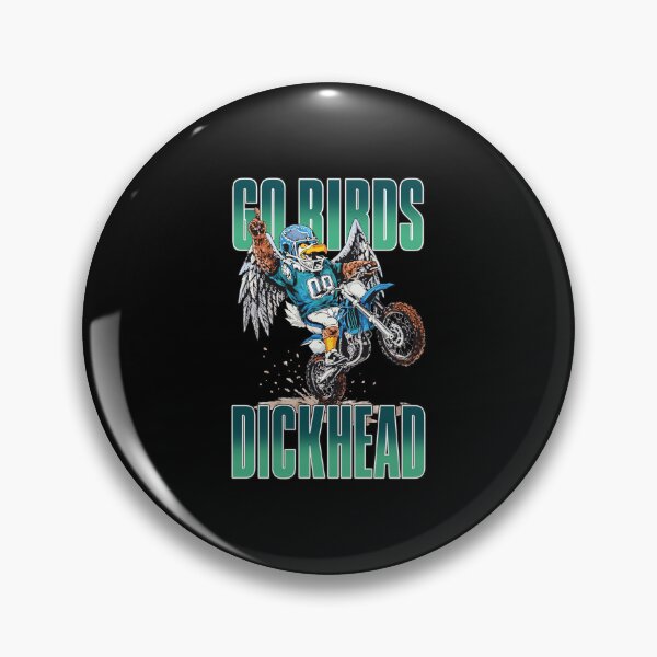 Item preview, Go Birds Dickhead Mascot Motorcycle Rider Funny Football Design designed and sold by OddPopARt.