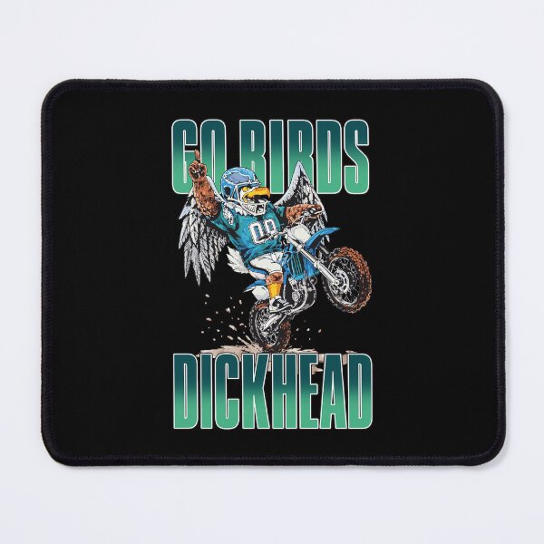 Item preview, Go Birds Dickhead Mascot Motorcycle Rider Funny Football Design designed and sold by OddPopARt.