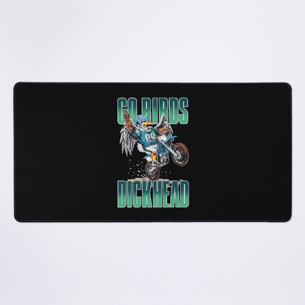 Item preview, Go Birds Dickhead Mascot Motorcycle Rider Funny Football Design designed and sold by OddPopARt.