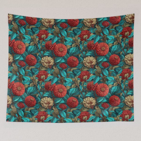 Item preview, Wild Zinnia Print  - Birth Flower Pattern - Gift Ideas designed and sold by RoyalStarsPatts.