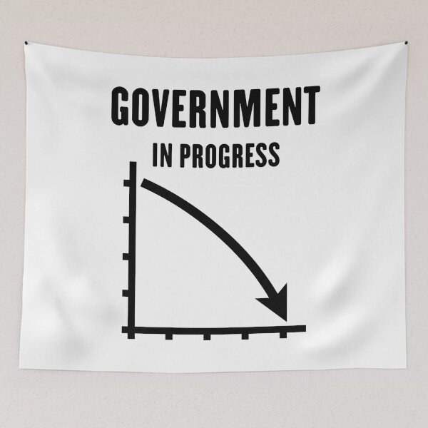 Item preview, Government In Progress (Politics / Policy / Black) designed and sold by Roderix.