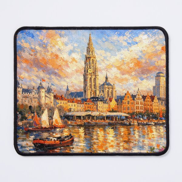 Item preview, A painting of Antwerp, Belgium – A Beautiful City in Europe. designed and sold by GalleryKauffeld.