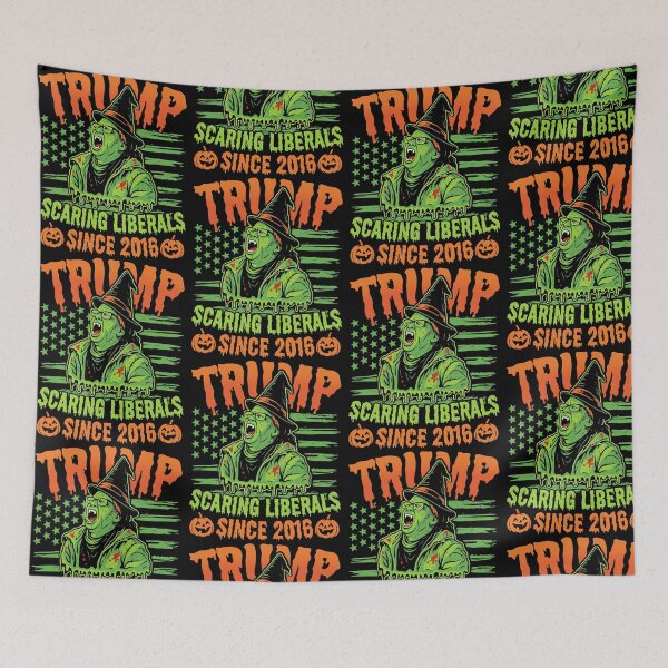 Item preview, Trump Scaring Liberals Since 2016 Halloween Witch designed and sold by OddPopARt.