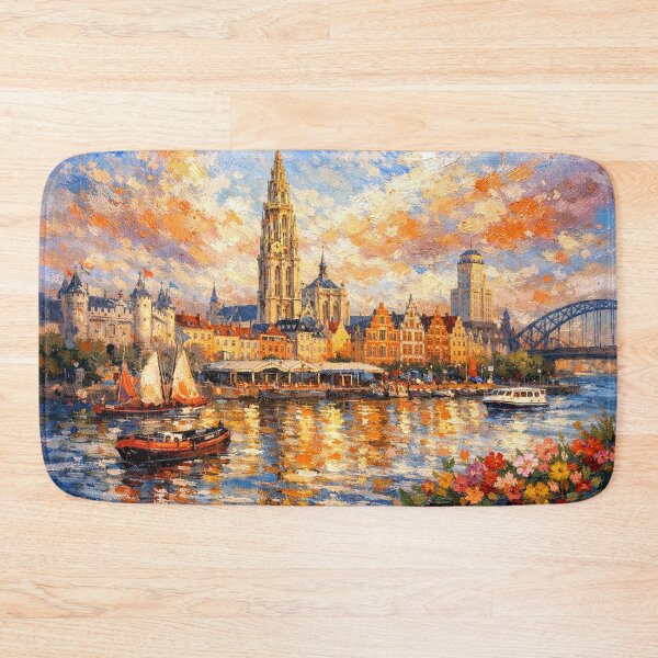 Item preview, A painting of Antwerp, Belgium – A Beautiful City in Europe. designed and sold by GalleryKauffeld.