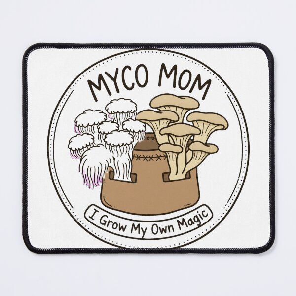Item preview, Myco Mom I Grow My Own Magic Mushroom Grow Bag Cute Mycology Badge designed and sold by TauqeerArts.