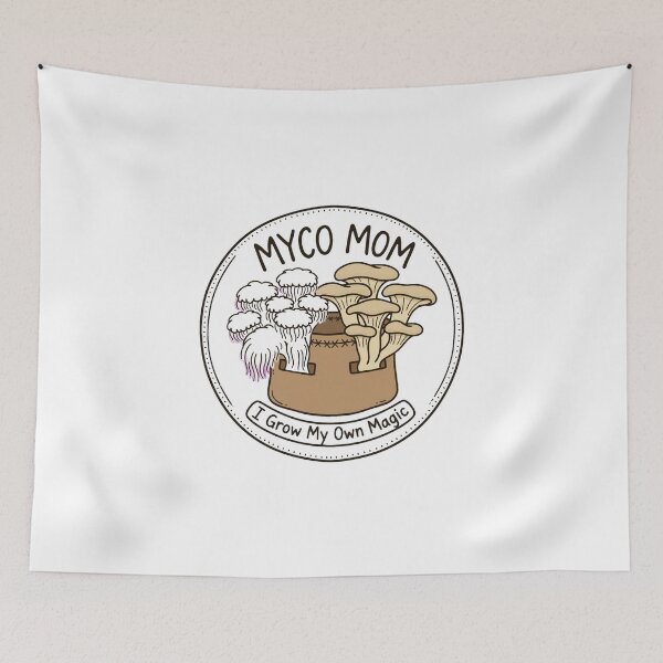 Item preview, Myco Mom I Grow My Own Magic Mushroom Grow Bag Cute Mycology Badge designed and sold by TauqeerArts.