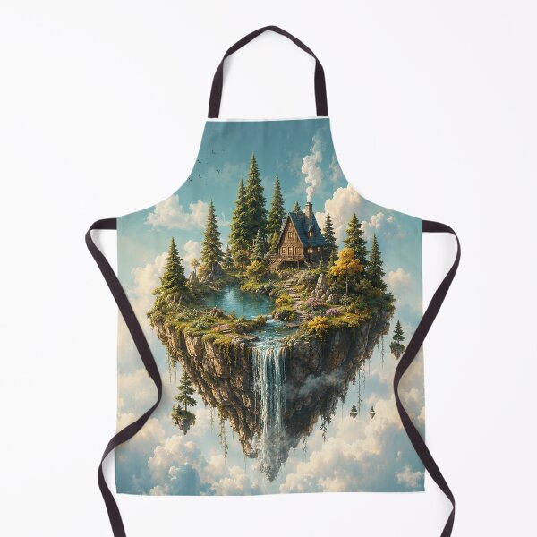 Item preview, Surreal Floating Island Ecosystem Fantasy Art designed and sold by teemix.