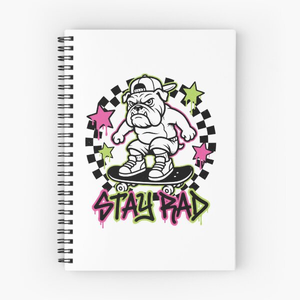 Item preview, Stay Rad Cool Bulldog Skater Pop Punk designed and sold by BobbyTee Merch.