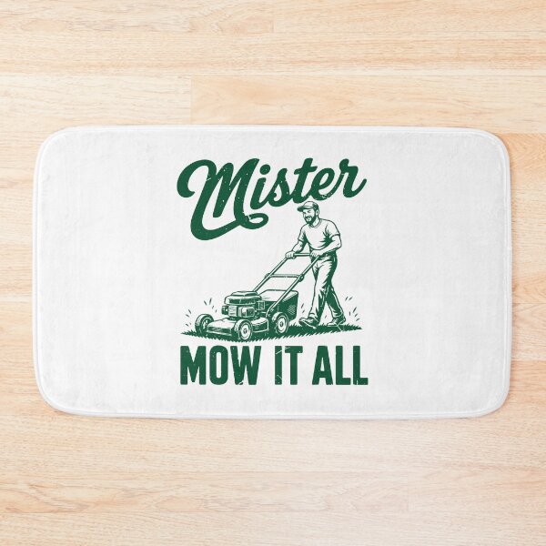 Item preview, Mister Mow It All Funny Lawn Mowing designed and sold by OddPopARt.