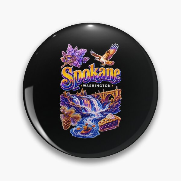 Item preview, Spokane Washington - Souvenir Waterfall Bridge designed and sold by HoneyMonday.