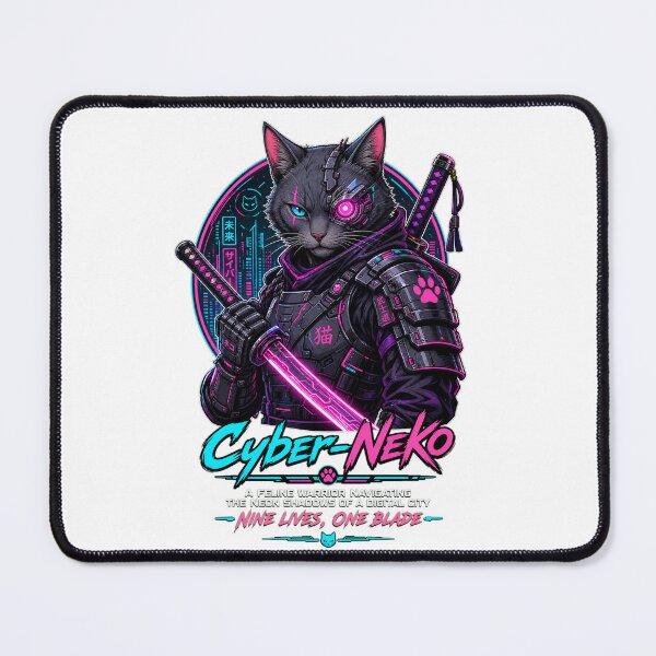 Item preview, Cyber-Neko designed and sold by Inky Atlas.