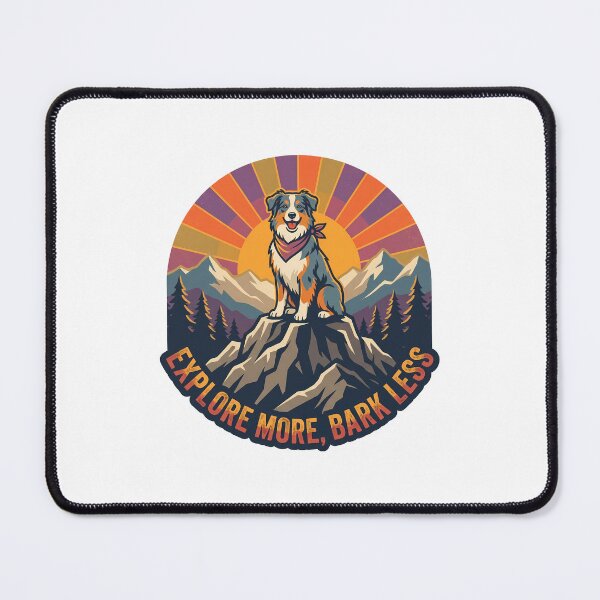 Item preview, Explore More Bark Less Australian Shepherd Vintage designed and sold by BobbyTee Merch.