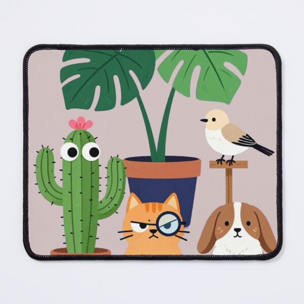 Item preview, Plants And Pups They Don't Ask Difficult Questions Cute Houseplant & Pet Lover Illustration designed and sold by BLUESKY11a.