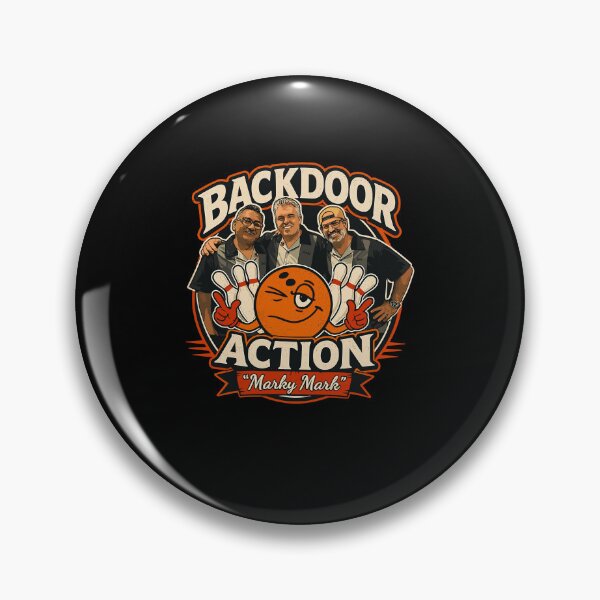 Item preview, Backdoor Action  Funny Bowling Team Retro Logo designed and sold by OddPopARt.