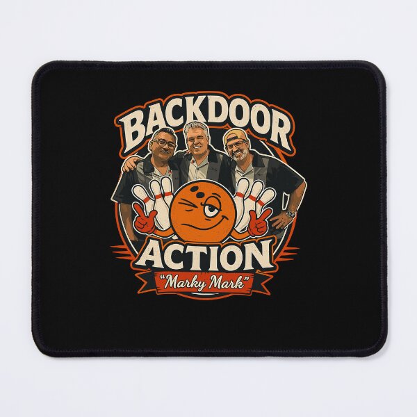 Item preview, Backdoor Action  Funny Bowling Team Retro Logo designed and sold by OddPopARt.