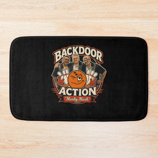 Item preview, Backdoor Action  Funny Bowling Team Retro Logo designed and sold by OddPopARt.