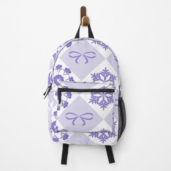 Item preview, Lavender Geometric Floral Seamless Pattern with Ornamental Diamond Motifs designed and sold by Ei-Ei.