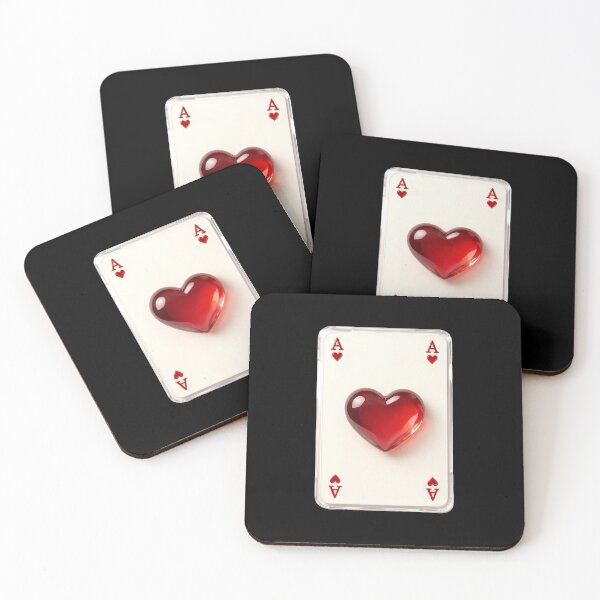 Item preview, Ace of Hearts with Glass Heart designed and sold by JenniferMoren.