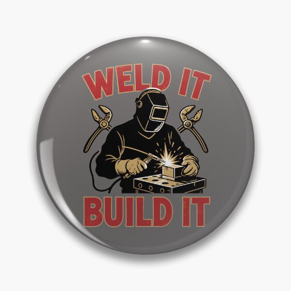 Item preview, WELD IT BUILD IT – Tig Torch And Metal Workpiece Vintage Welding Design designed and sold by tarkone.