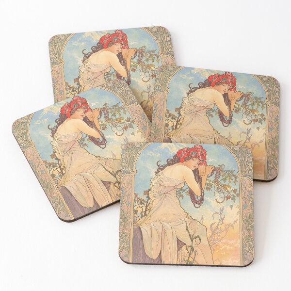 Item preview, Alphonse Mucha Summer 1896 designed and sold by maniacfitness.