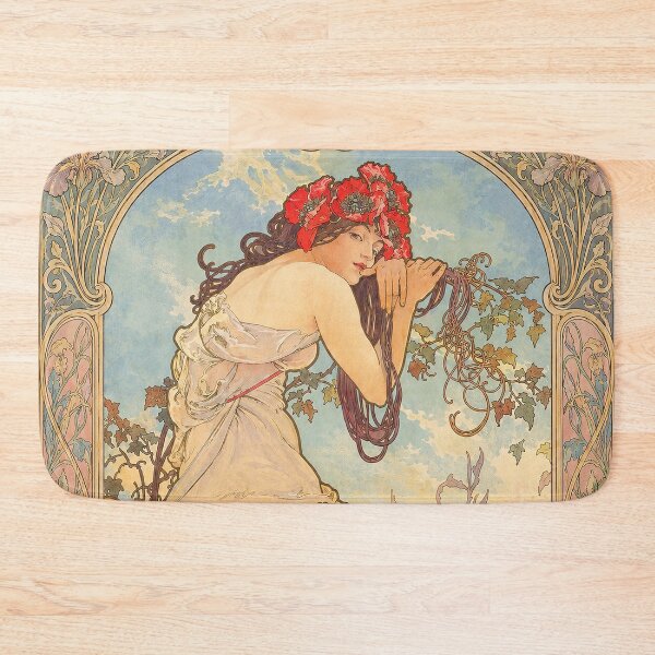 Item preview, Alphonse Mucha Summer 1896 designed and sold by maniacfitness.