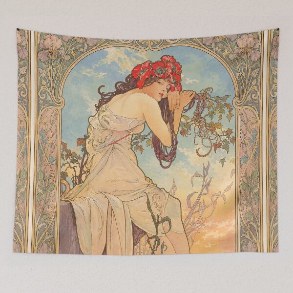 Item preview, Alphonse Mucha Summer 1896 designed and sold by maniacfitness.